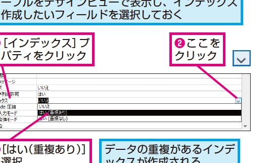 ACCESS インデックスとは 1 access e382a4e383b3e38387e38383e382afe382b9e381a8e381af