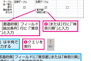 Accessのクエリで複数のうちいずれかの条件を満たすレコードを抽出する方法