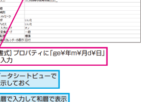 Accessのテーブルで和暦で入力したのに西暦で表示されてしまうときの対処方法 19 Accessのテーブルで和暦で入力したのに西暦で表示されてしまうときの対処方法