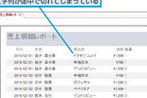 Accessのレポートですべての文字列を途切れずに印刷する方法