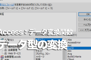 Accessの関数で数値を通貨型に変換する方法