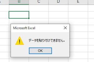 Excel データ を 貼り 付け できません